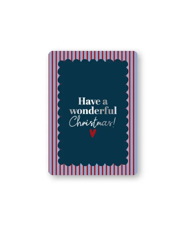 Cadeaukaartje A7 - Have a Wonderful Christmas