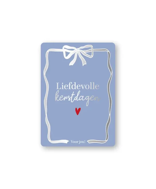 Cadeaukaartje A7 - Liefdevolle Kerstdagen