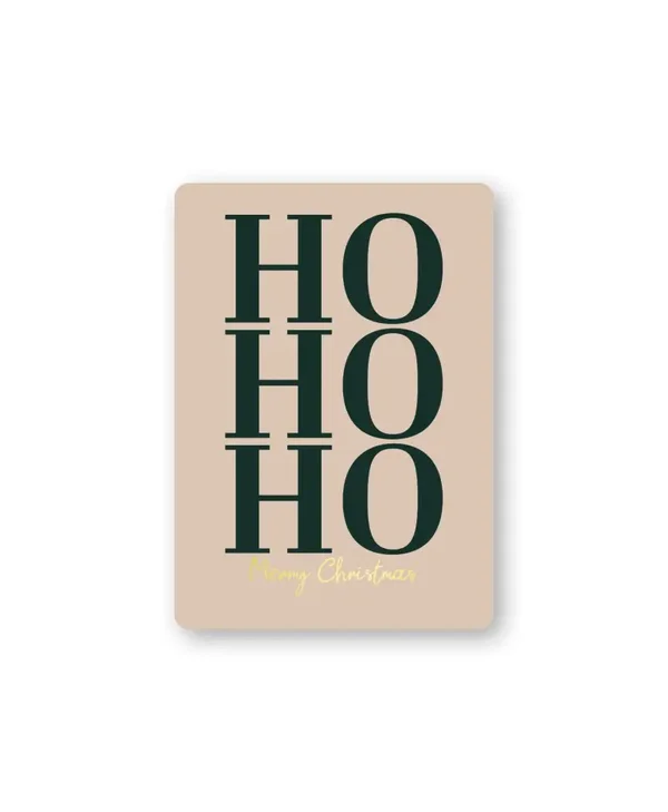 Cadeaukaartje A7 - Ho Ho Ho Merry Christmas