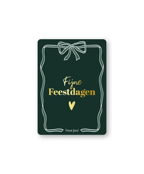 Cadeaukaartje A7 - Fijne Feestdagen