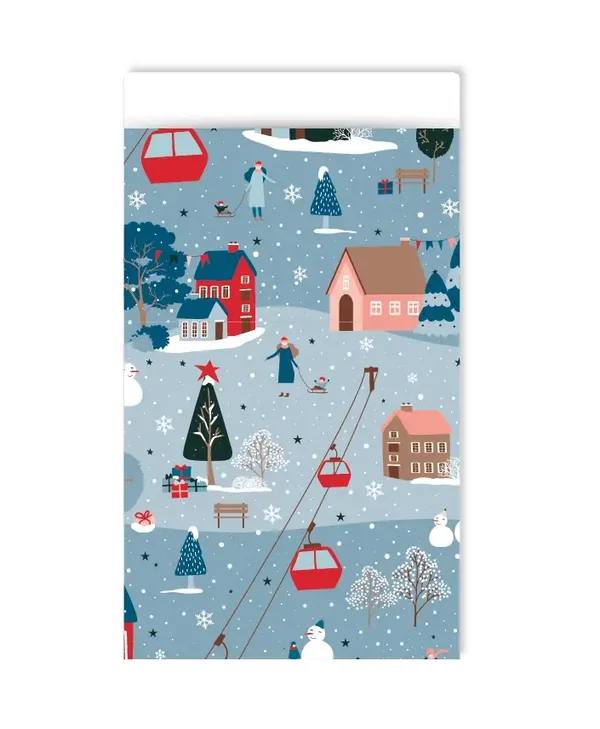 Cadeauzakje 12×19 cm - Winter wonderland