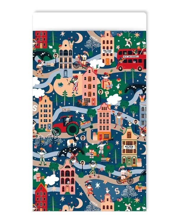 Cadeauzakje 17×25 cm - Sint is town