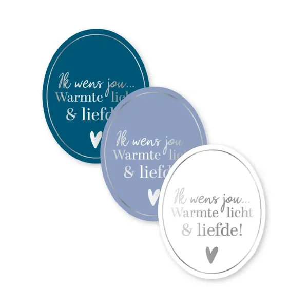 Stickers -  Ik wens jou warmte, licht & liefde