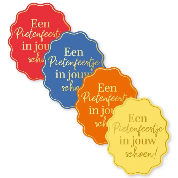 Stickers -  Een pietenfeestje in jouw schoen!