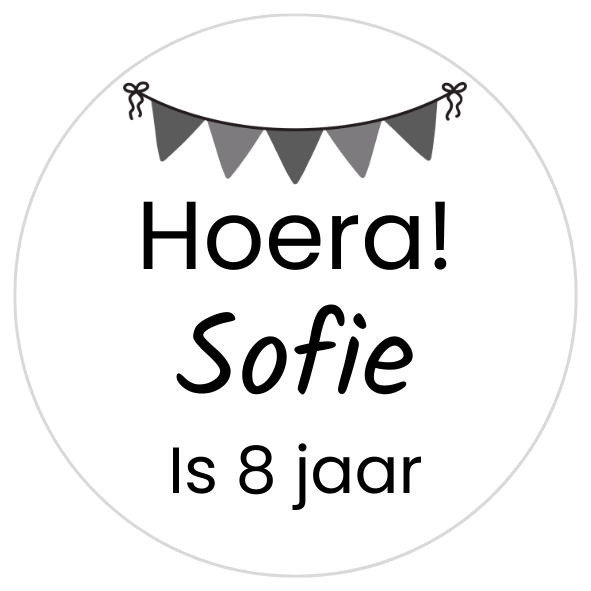 Gepersonaliseerde sticker – Slingers