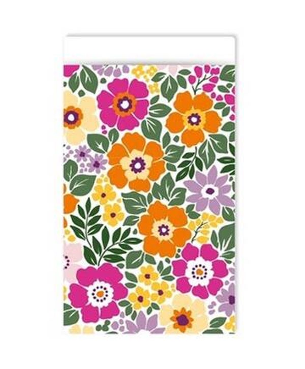 Cadeauzakje 12×19 cm - Summer flowers