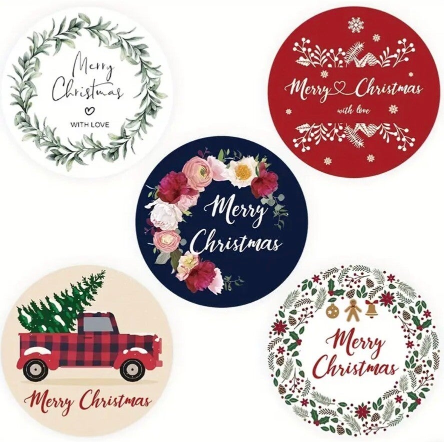 Stickers - Kerst rood-groen