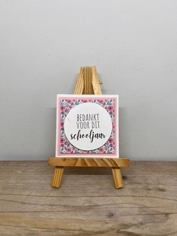 Cadeaukaartje – Bedankt voor dit schooljaar