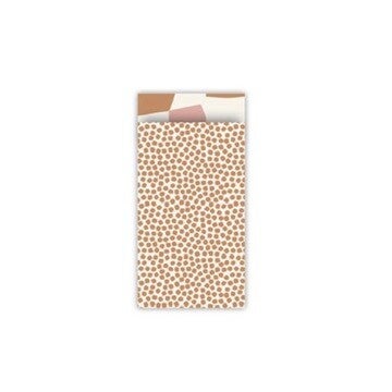 Cadeauzakje 7×13 cm - Lichtbruin met stipjes
