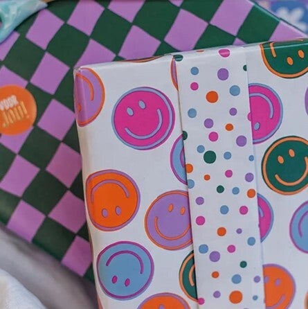 Cadeaupapier met smiles