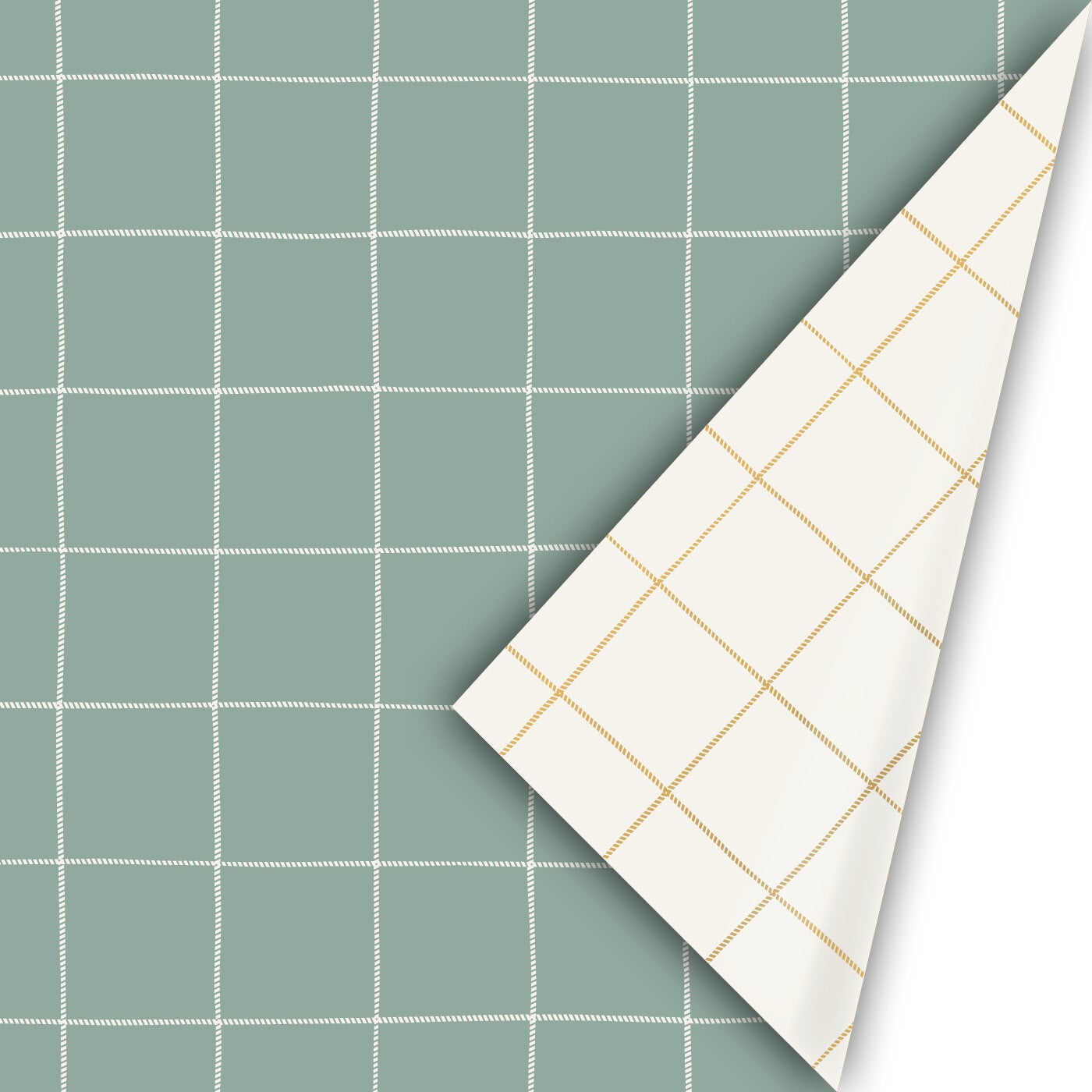 Cadeaupapier – Gentle Grid (Dubbelzijdig)
