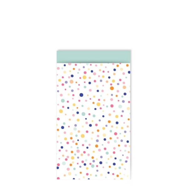 Cadeauzakje 12×19 cm - Vrolijke Polkadots