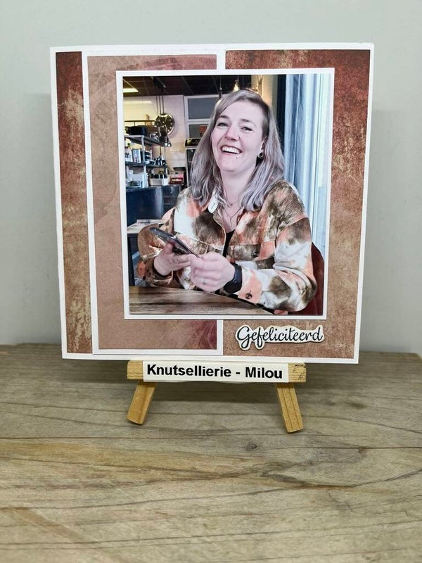 Handgemaakte kaart – Verjaardag  op maat gemaakt