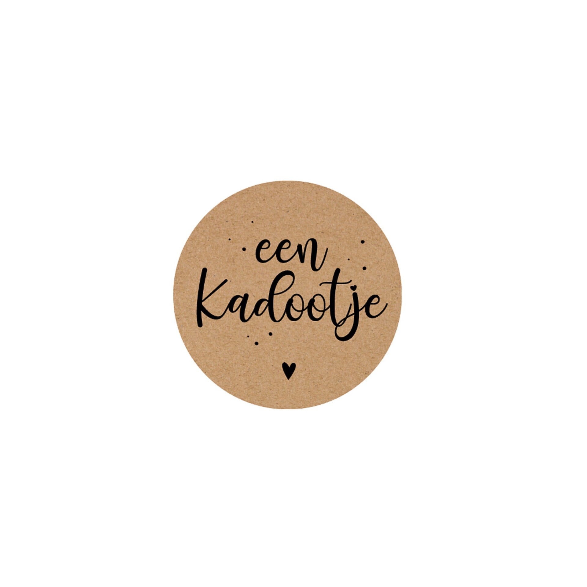 Stickers - Een kadootje (kraft)