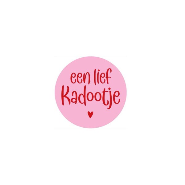 Stickers - Een lief kadootje (roze)