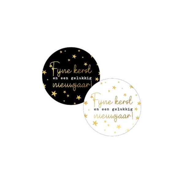 Stickers - Fijne kerst & gelukkig nieuwjaar