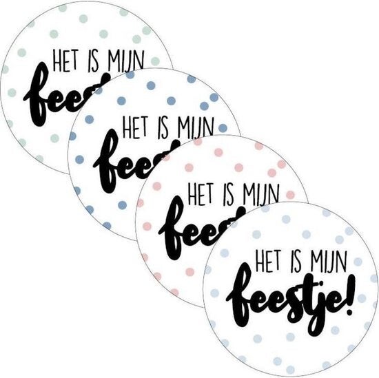 Stickers - Het is mijn feestje!