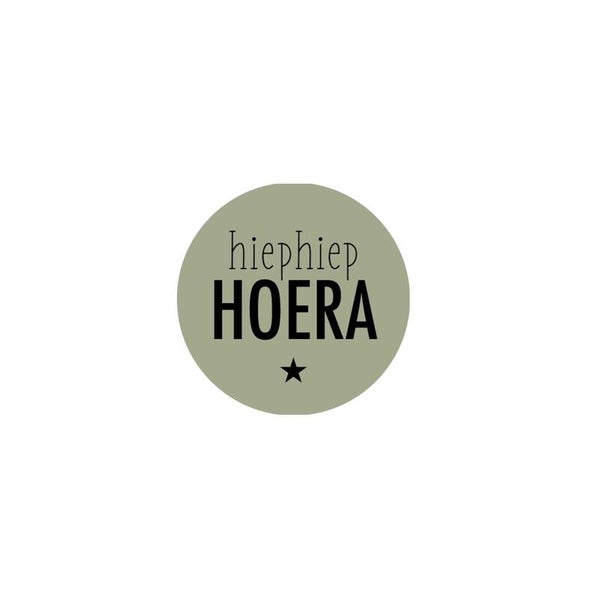 Stickers - HiepHiep Hoera (groen)