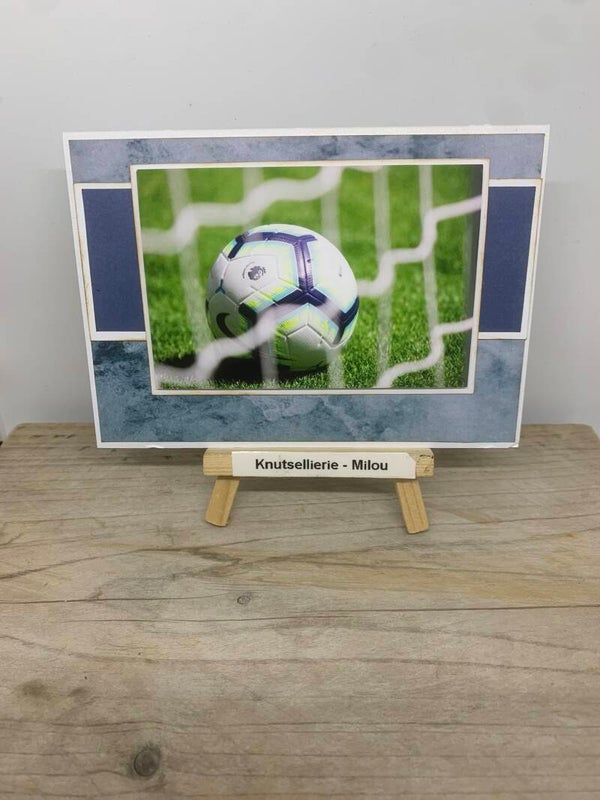 Handgemaakte kaart – Voetbal