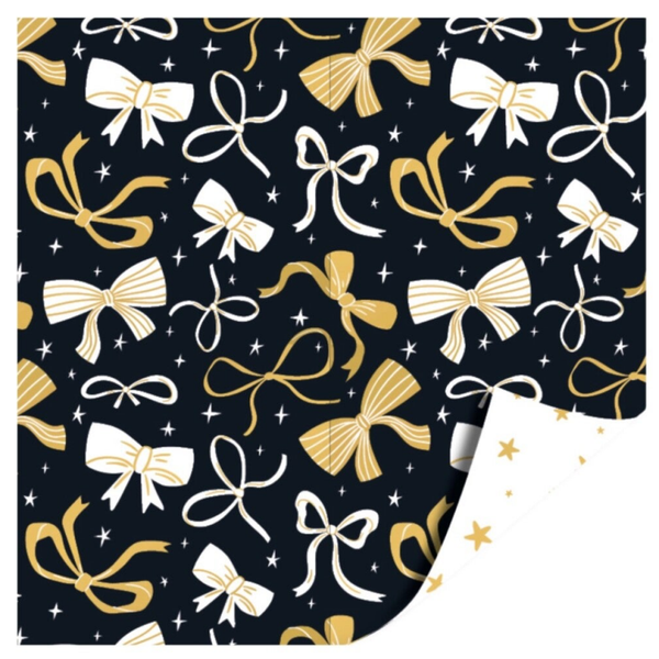 Cadeaupapier –  Kerststrikjes (Dubbelzijdig)
