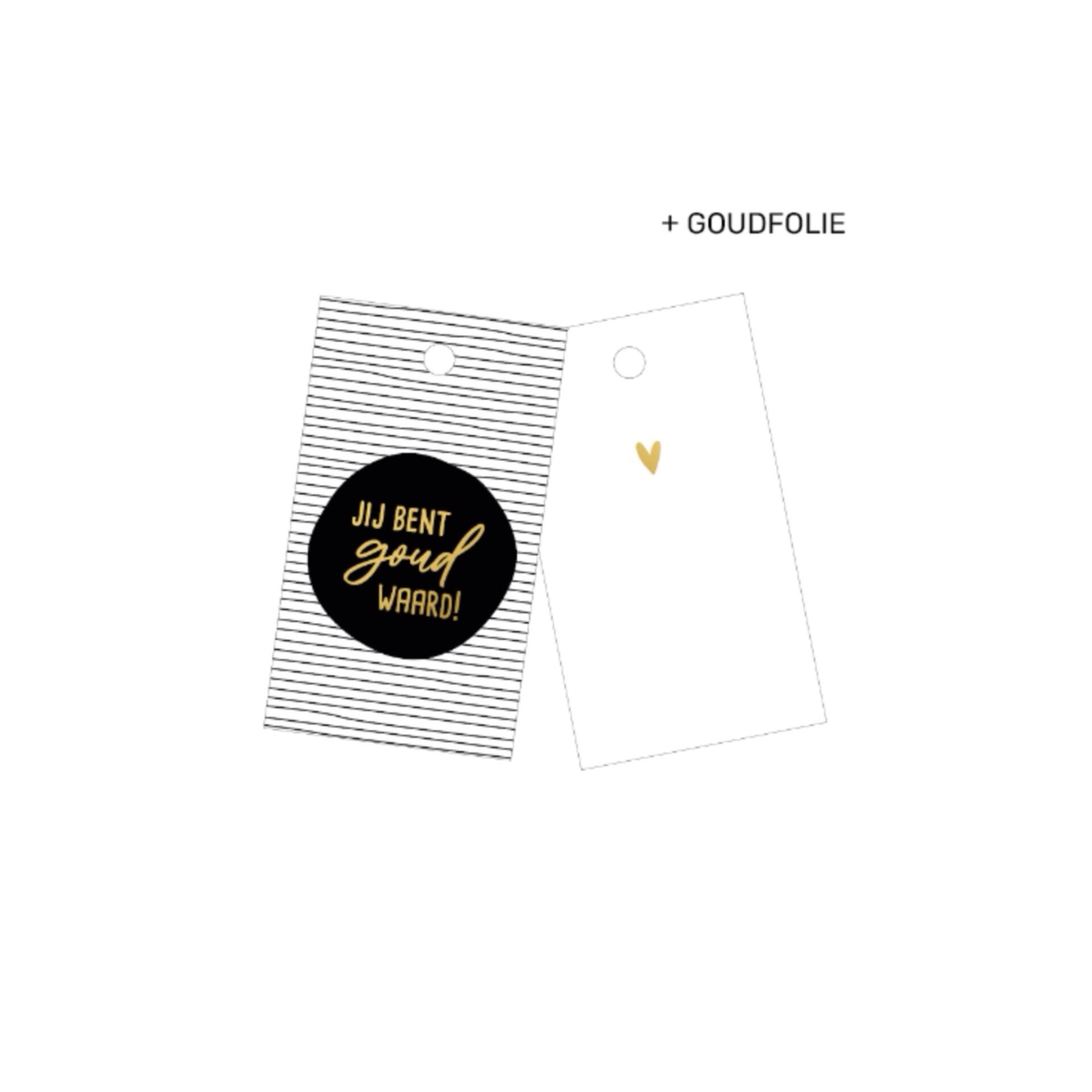 Label – Jij bent goud waard – per stuk