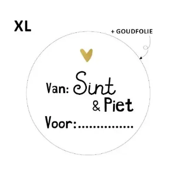 Stickers -  Van Sint & Piet Voor:
