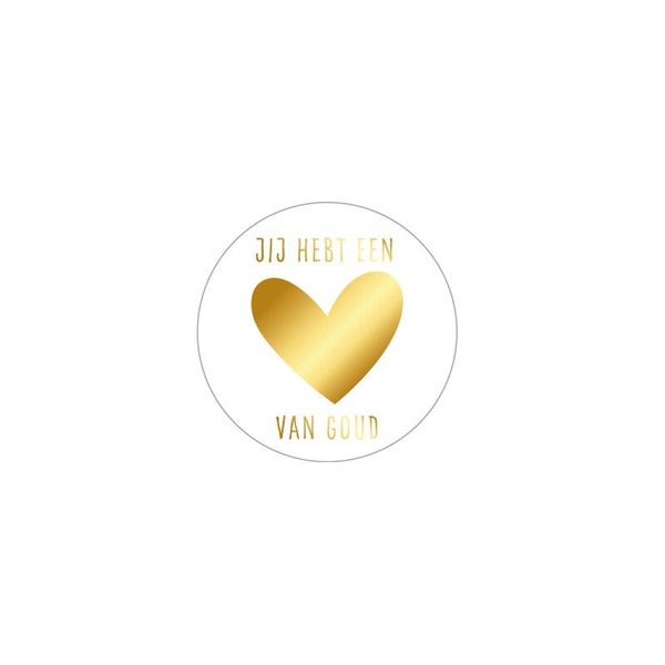 Stickers - Jij hebt een hart van goud