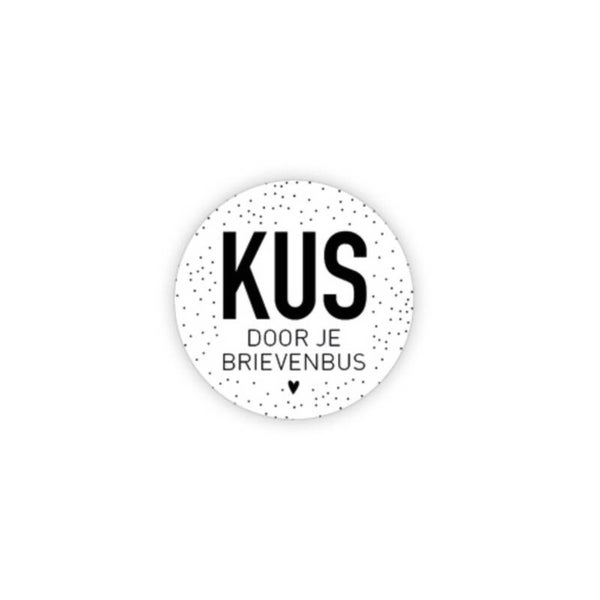 Stickers - Kus door je brievenbus