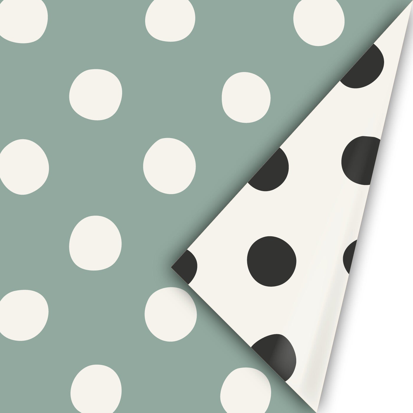 Cadeaupapier –  Pretty Polka Dots (Dubbelzijdig)