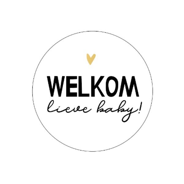 Stickers - Welkom lieve baby!