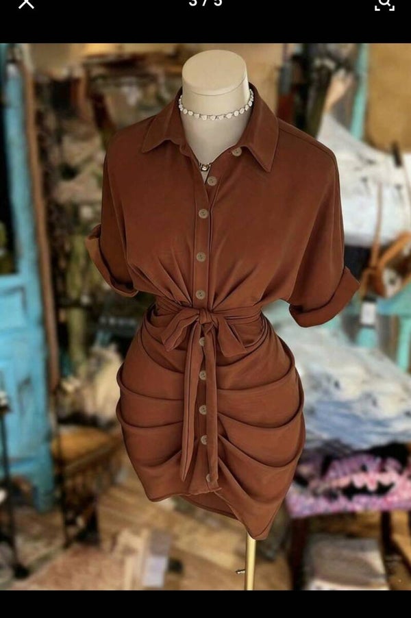 Robe Chemise Drapée
