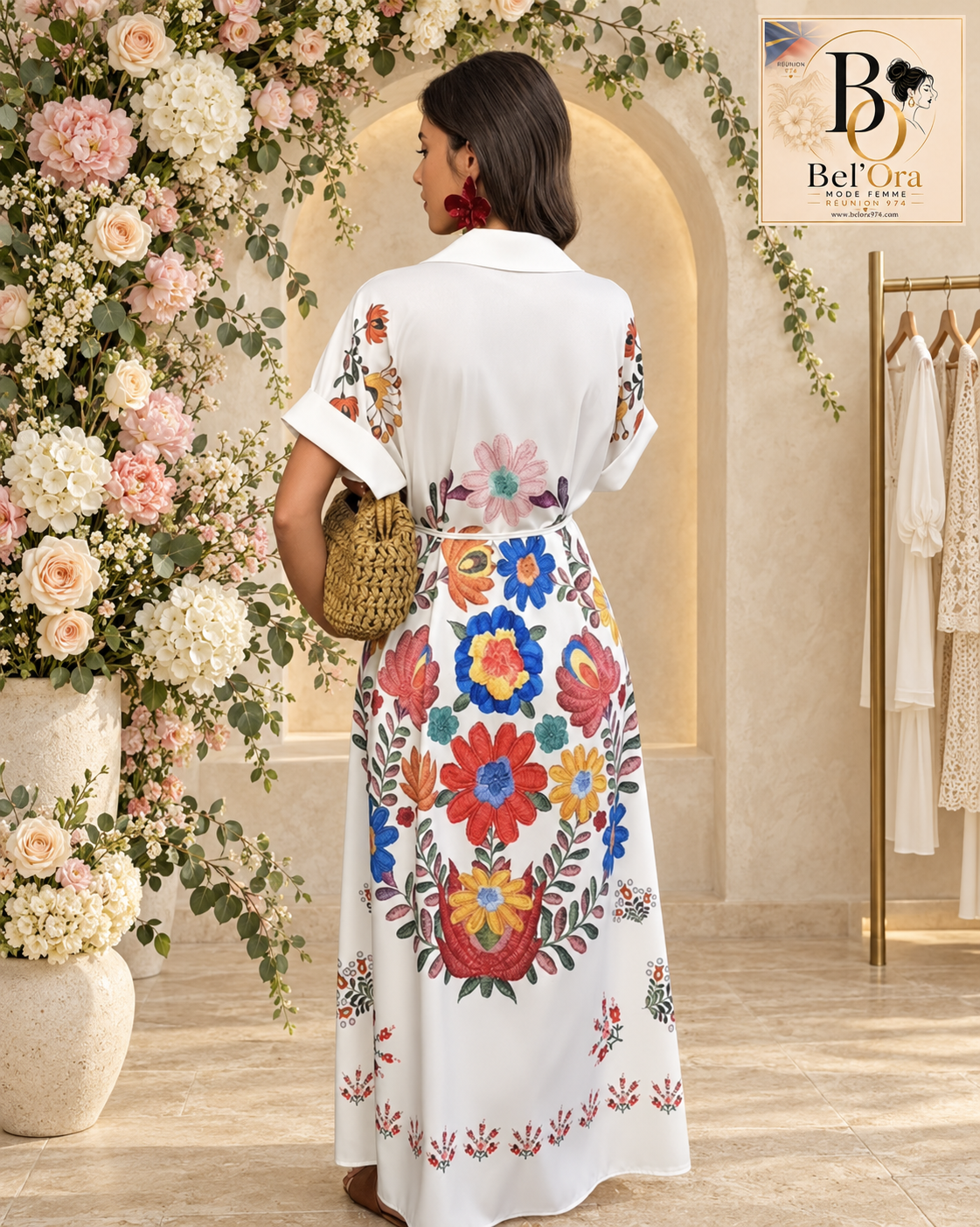 ROBE LOUCHIE BLANCHE (Réception environ 15 jours après commande)