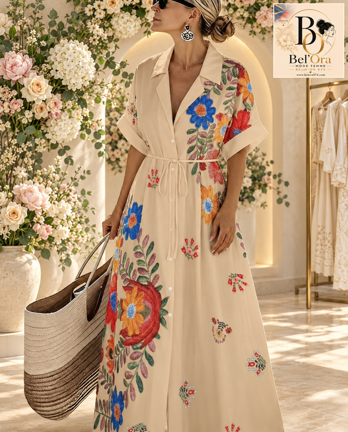 ROBE LOUCHIE BEIGE (Réception environ 15 jours après commande)