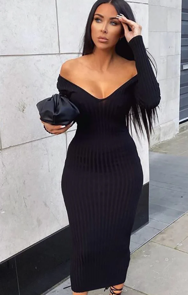 Robe pull noire
