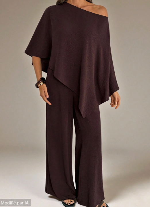 Ensemble chic marron