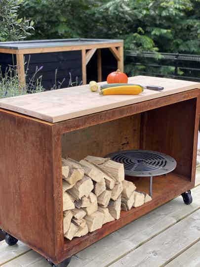 Beuken top plank 100 cm