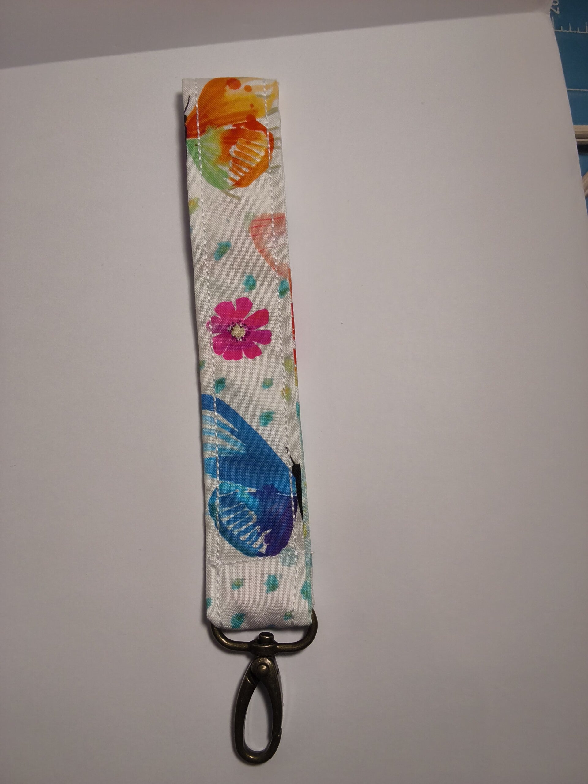 Colorful butterfly keychain