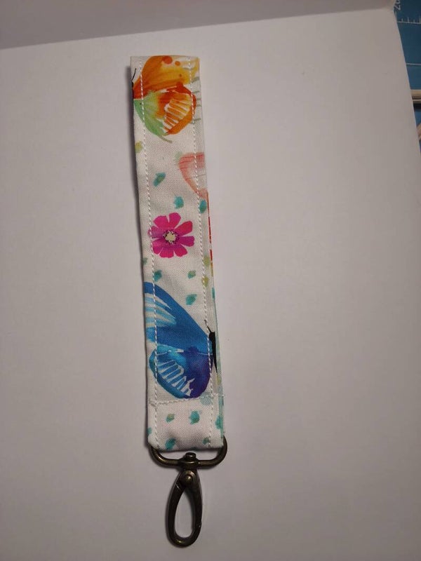 Colorful butterfly keychain