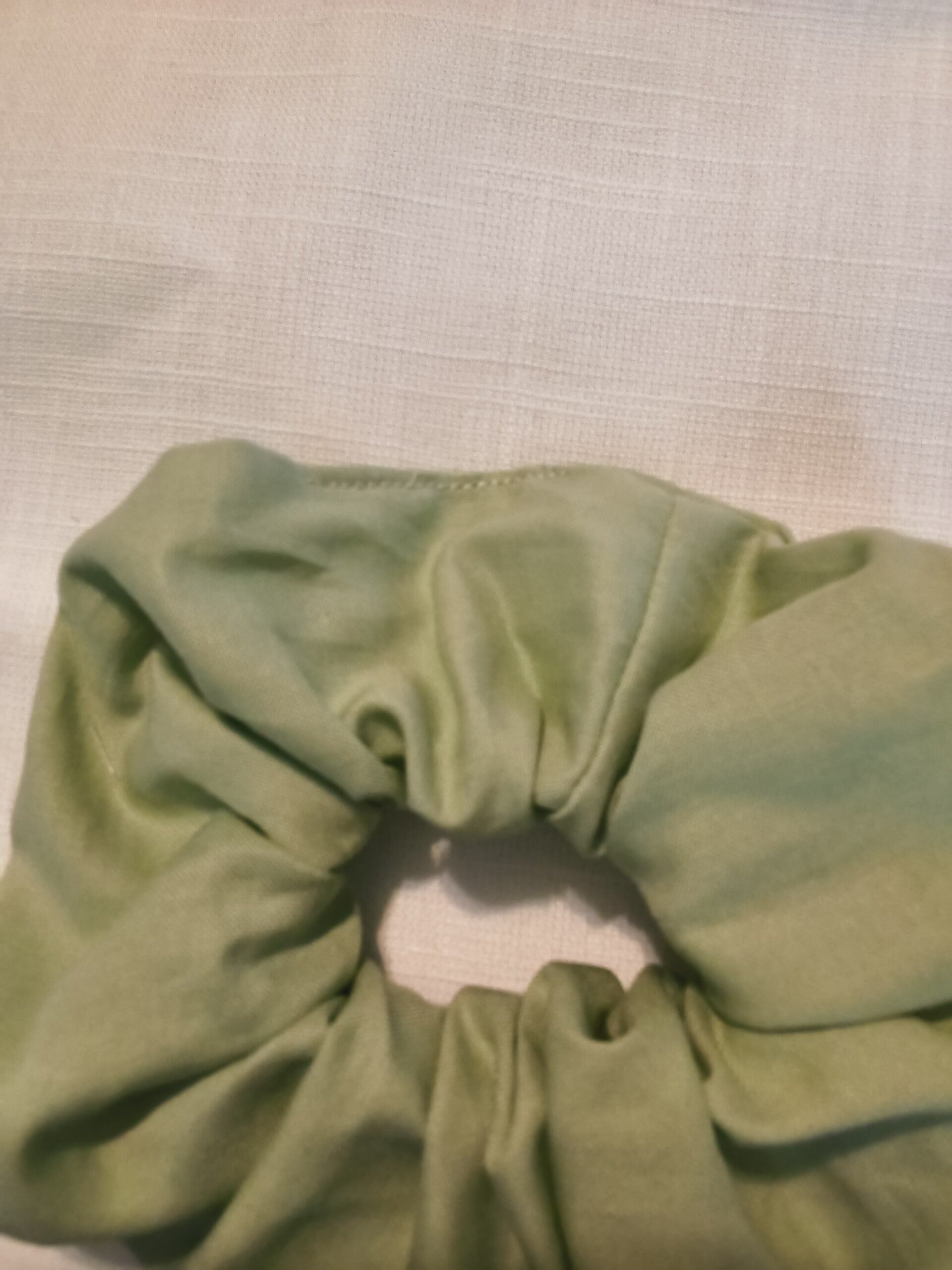 Women Large Scrunchie Cotton Fabric Sage Green Scrunchies Hair Tie