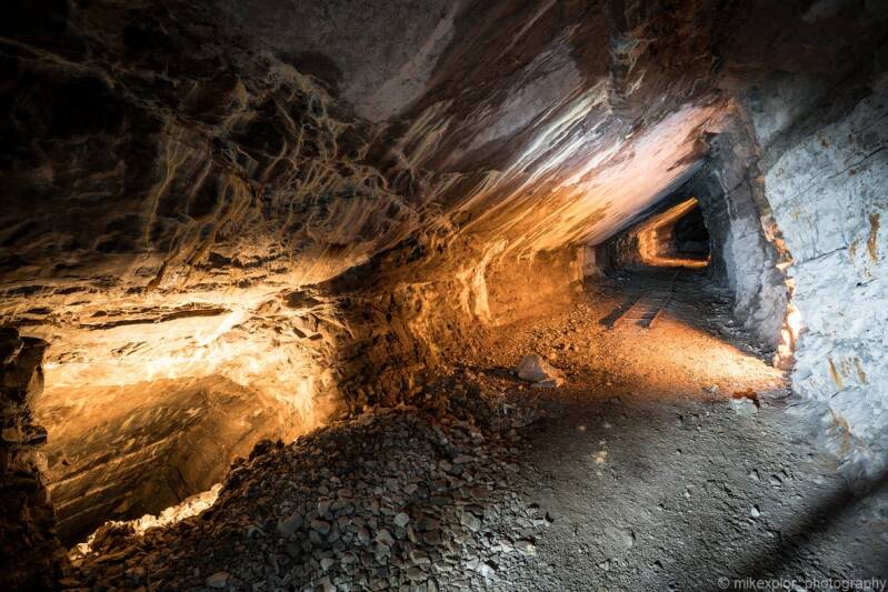 Descenderie inclinée 