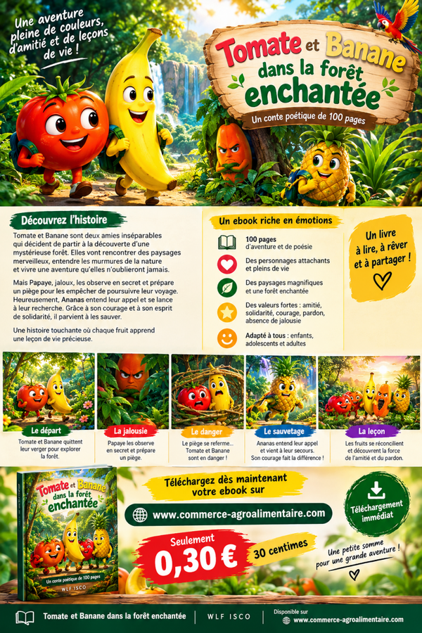 Tomate et banane dans la forêt