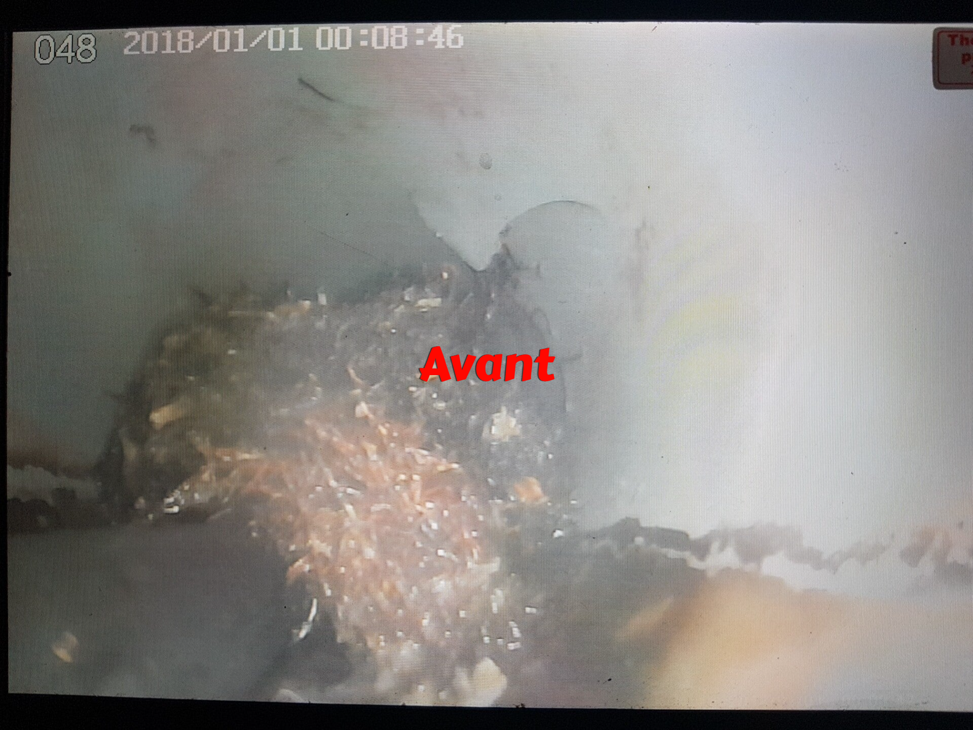 inspection caméra avant