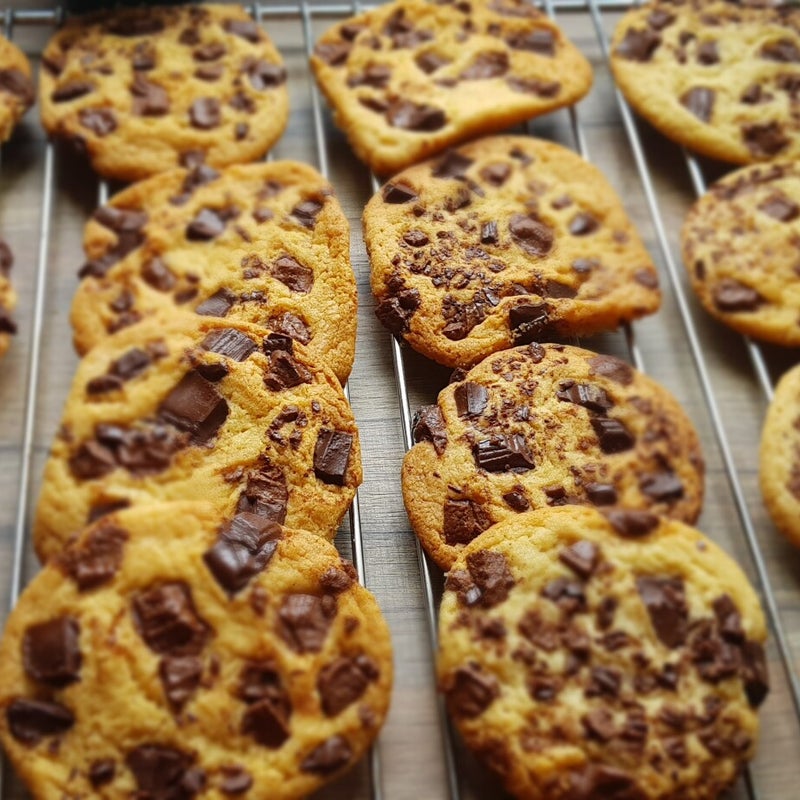 Cookies géants avec pepites de chocolat noir