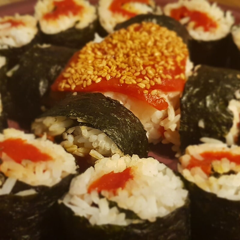 Sushi vegan à la pastèque
