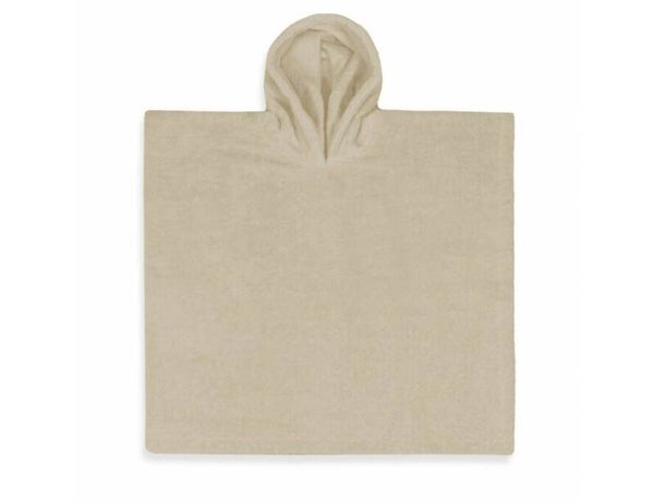 Badponcho Beige 0-3jaar (geborduurd)
