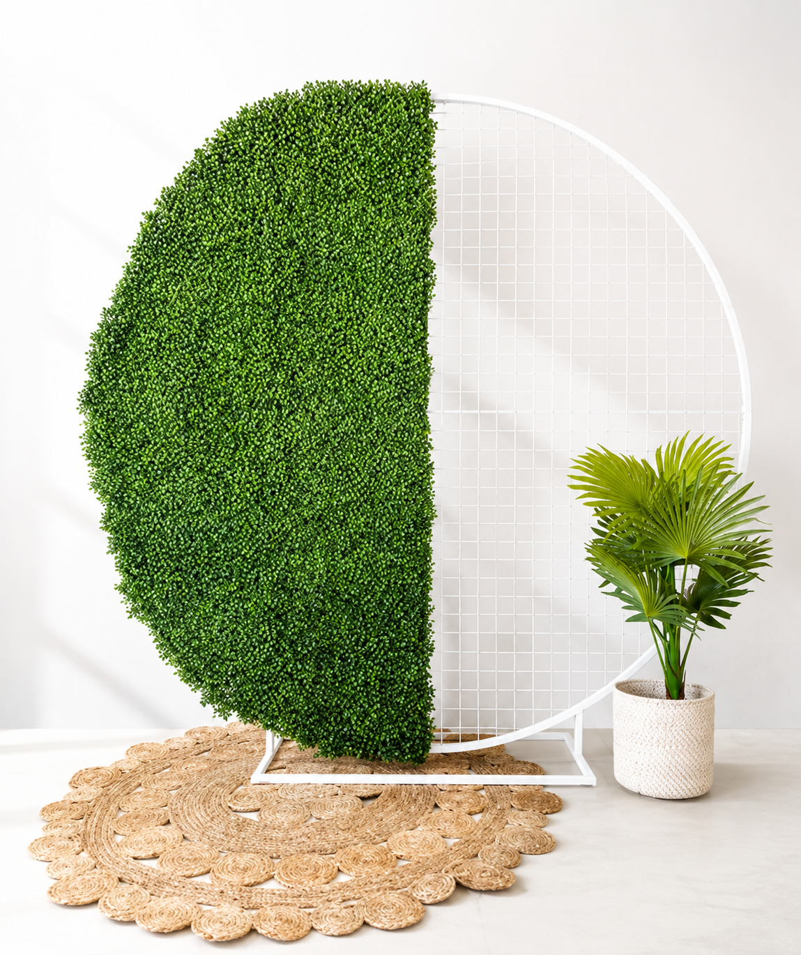 Half Circle Greenery Wall and Stand