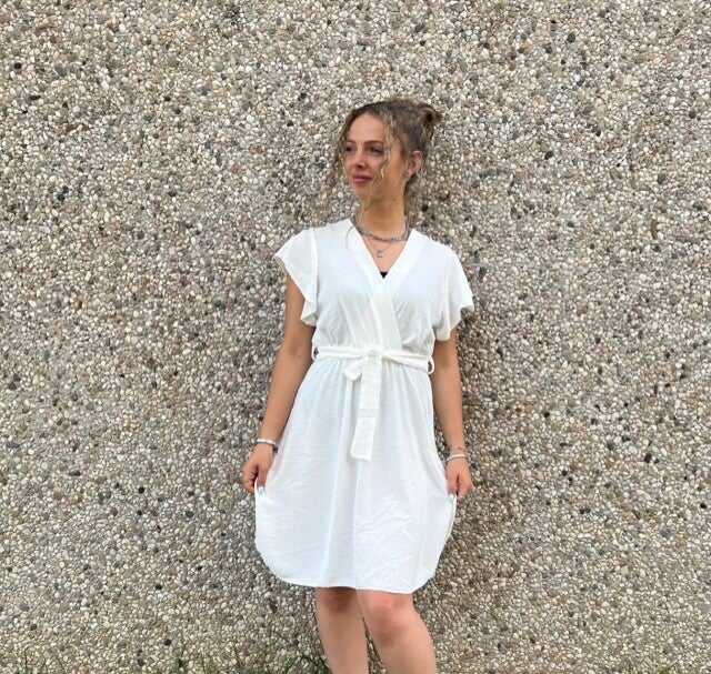 Florence dress short white