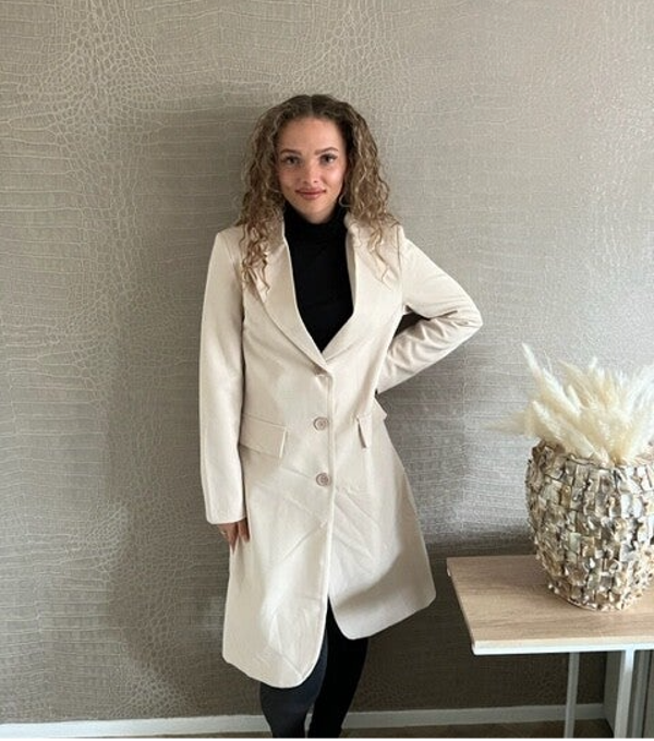 Cutie long blazer creme
