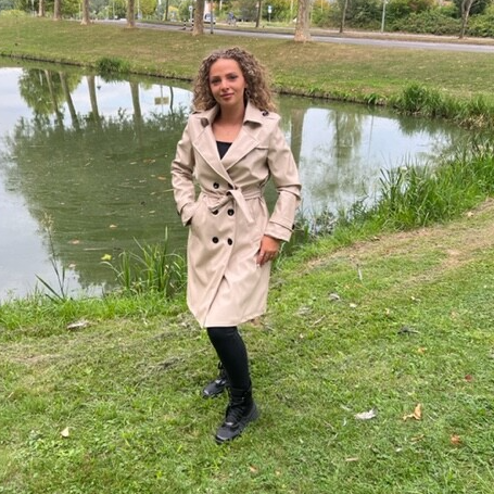 Faux leather trench coat creme