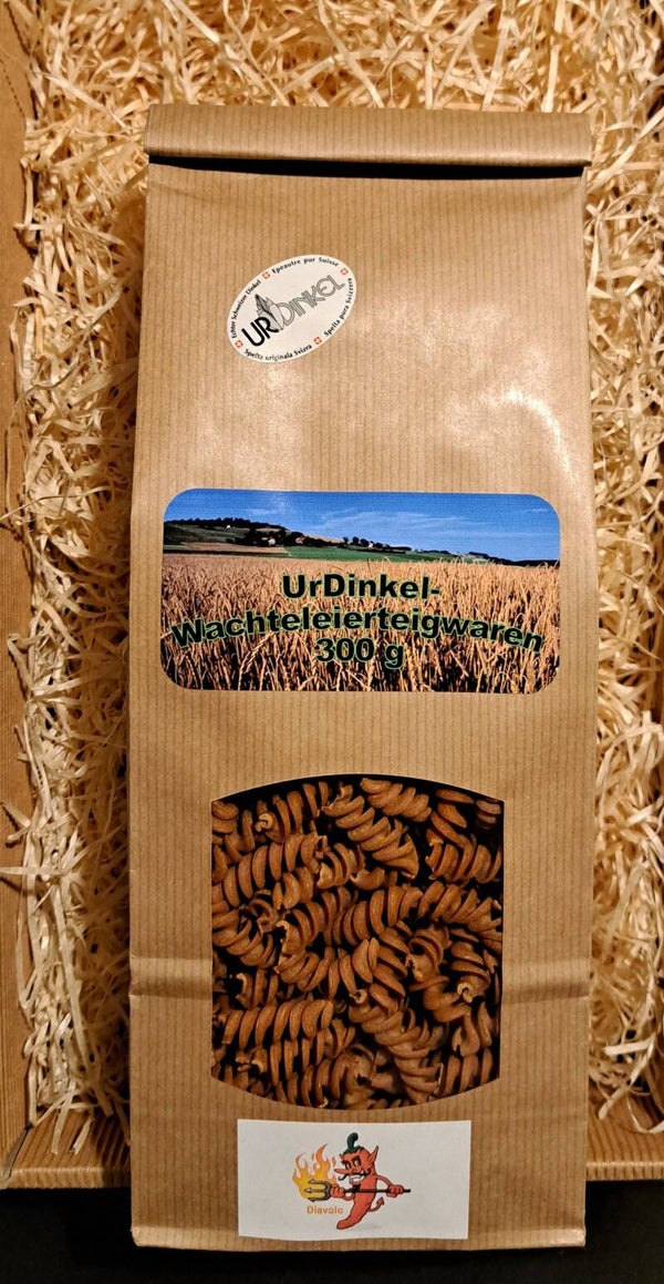 UrDinkel-Wachteleierteigwaren Fusilli Diavolo 300 g
